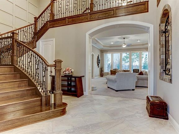 View from the Front Door into the Living Room.