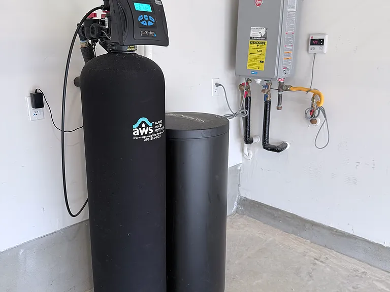 Water softner and tankless water heater