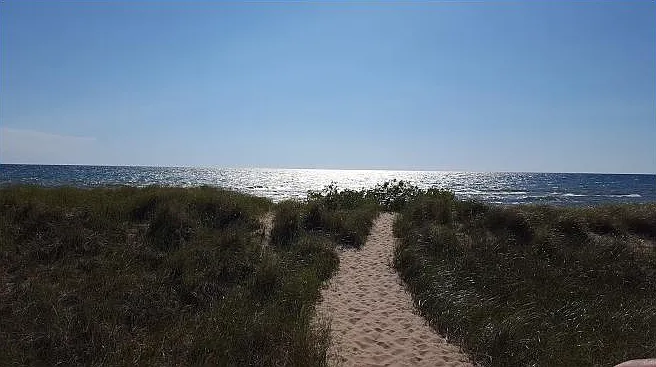 Four blocks from the beach.