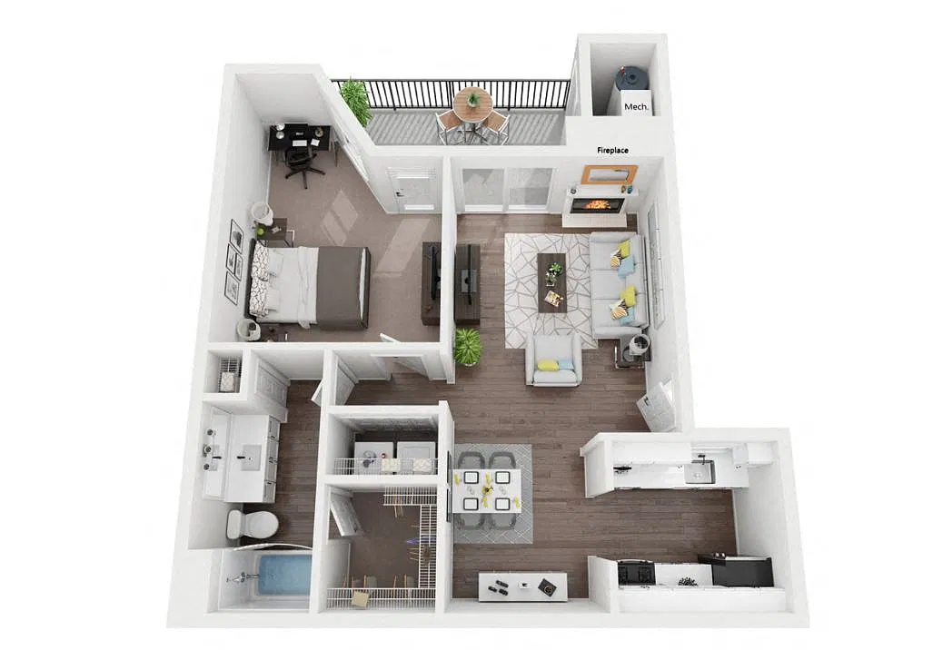 Floor plan 1B1B