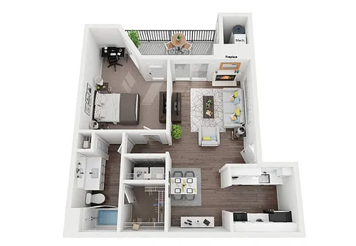 Floor plan 1B1B