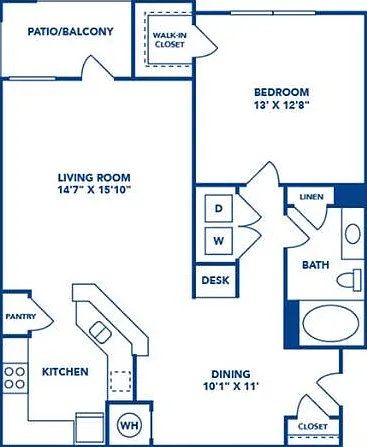1 Bedroom | 1 Bath | 890 SF 1 Bedroom | 1 Bath | 890 SF