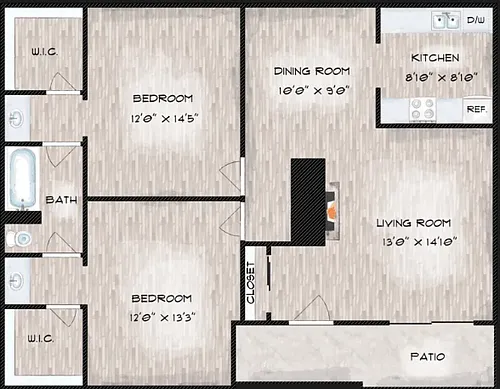 Floor plan B2