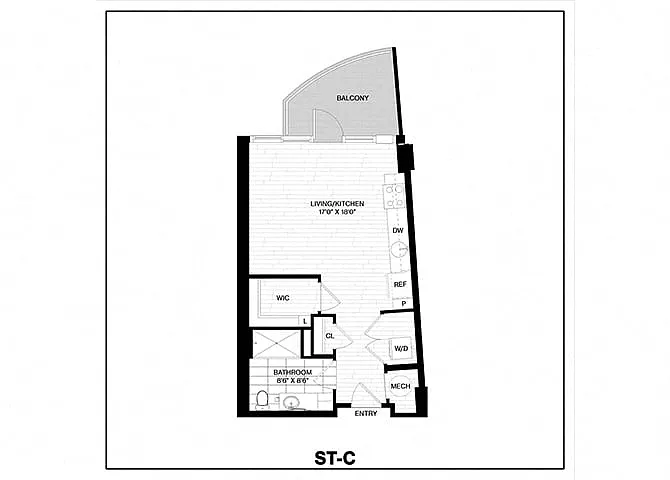 Floor plan Studio-C