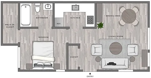 Floor plan A1-1X1