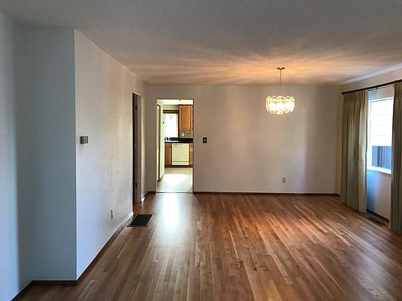 View to kitchen from front entrance.