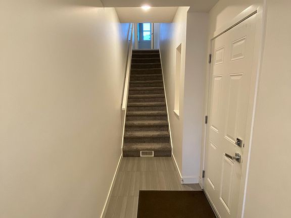 Front entrance and garage entryway