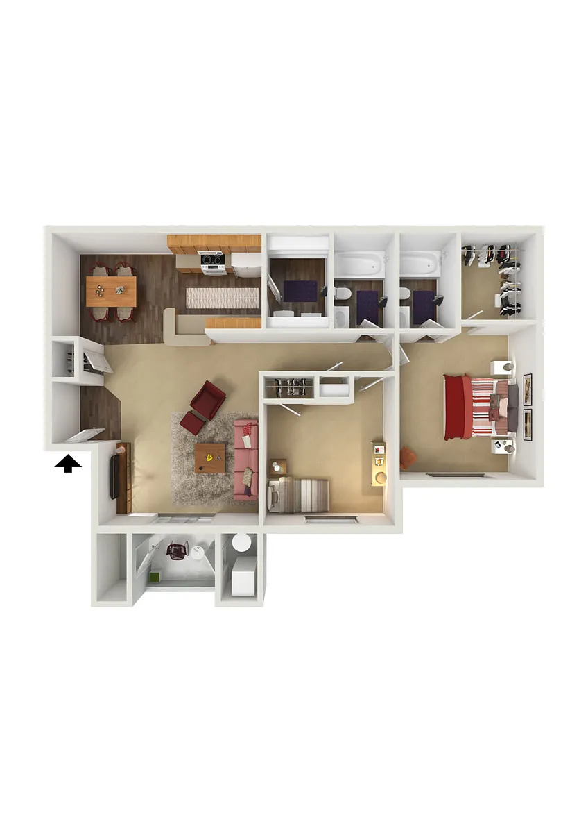 Floor plan 1 Bed