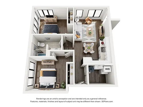 Floor plan 2B2B60