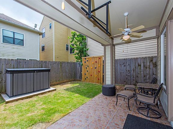 19x8 covered patio and lawn area in your backyard.