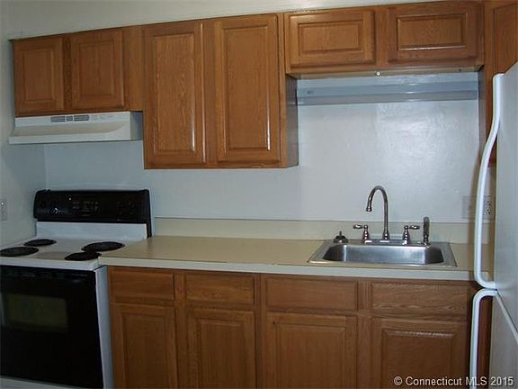 Kitchen had nice wood cabin...