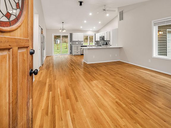 Living room and kitchen from front door