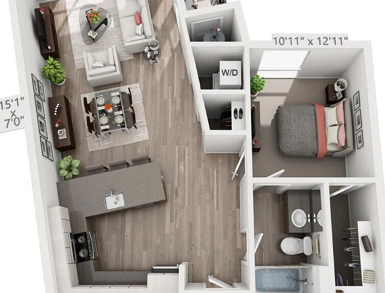A5 floor plan Oak Street Station