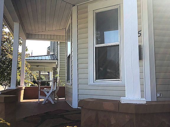 Side porch sitting area