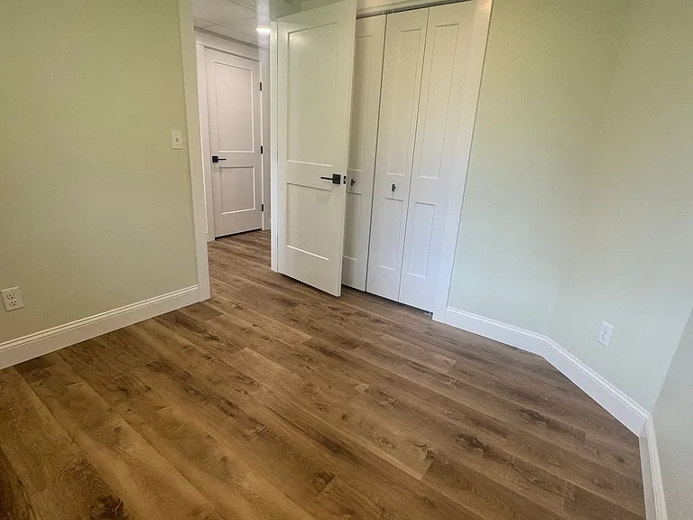 View from bedroom toward closet & doorway
