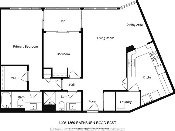 2nd image of 1360 Rathburn Rd E #1405