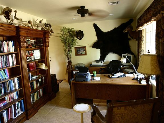 den in sunken floor area