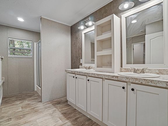 Huge master bathroom.