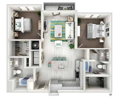 Floor plan B1 - The Thompson