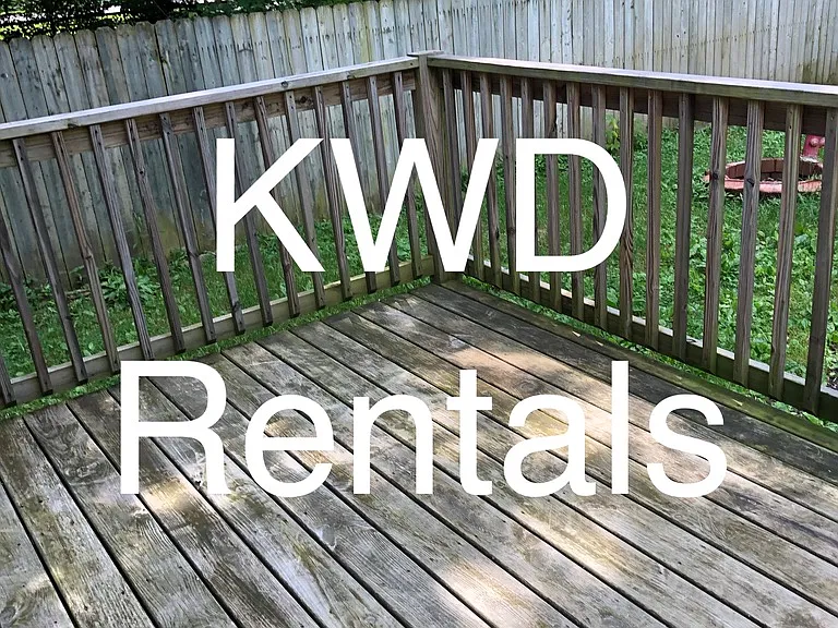 deck in back yard