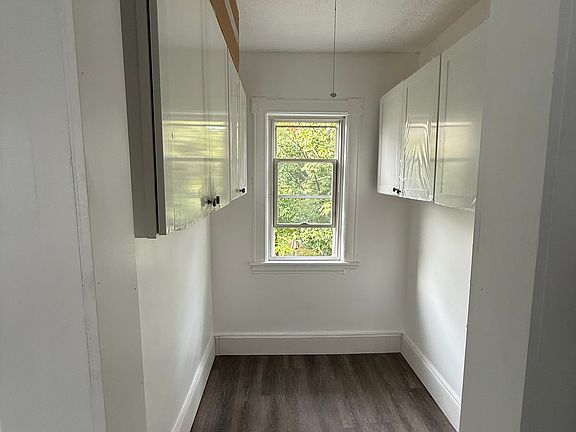 Pantry with new cabinets installed.