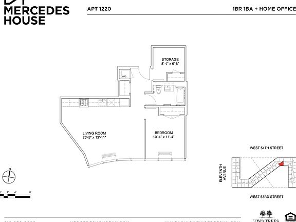 2nd image of 550 W 54th St APT 1220