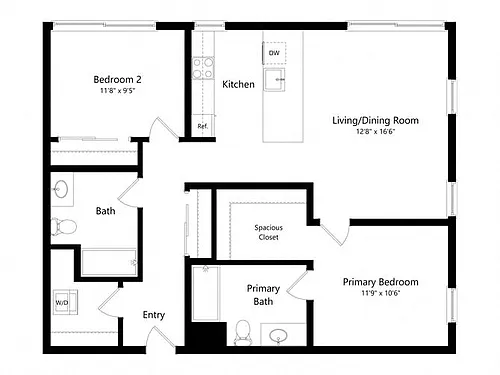 Floor plan 2BR-C