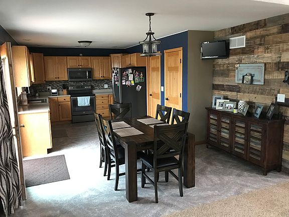 Kitchen off living room 