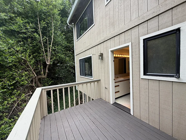 Deck off master bath