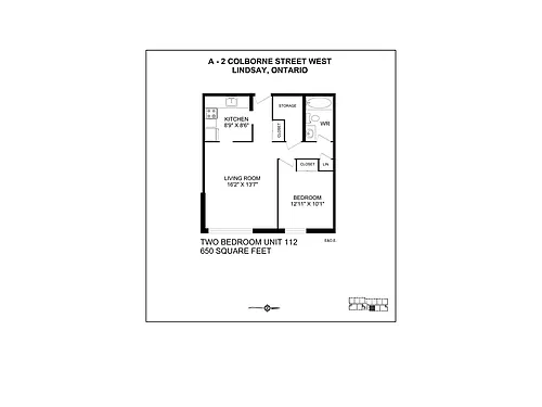 Floor plan 1bdrm 1 Bed 1 Bath 4
