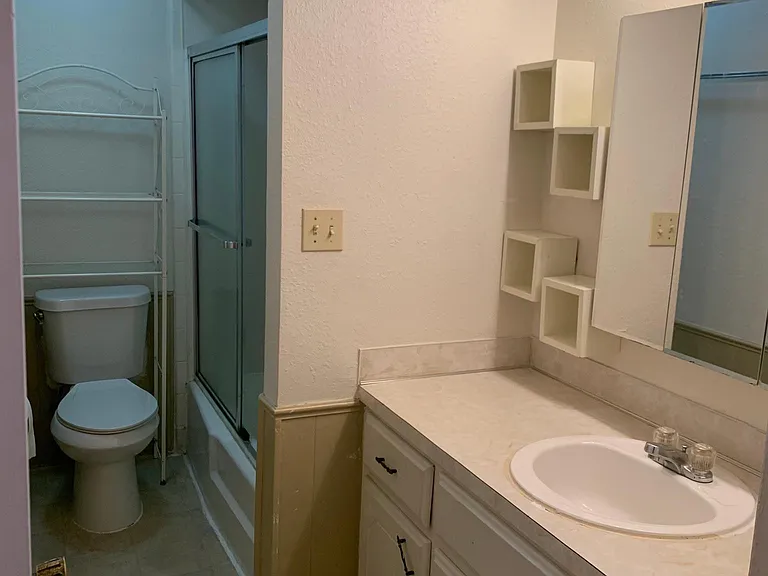 second floor bathroom and bath/shower