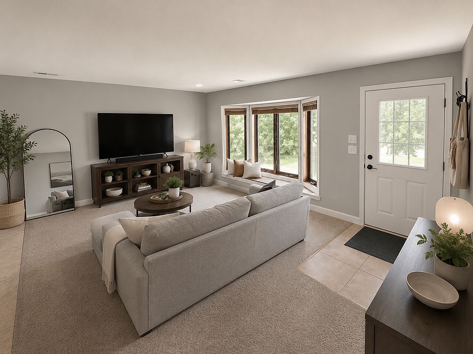 Main entry way and living room