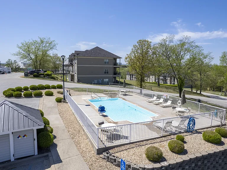 One of five swimming pools