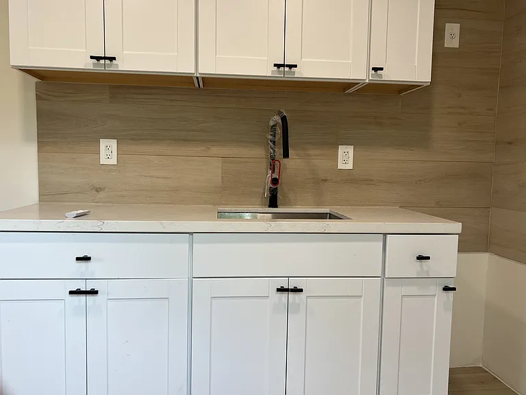 kitchen waiting for new appliances