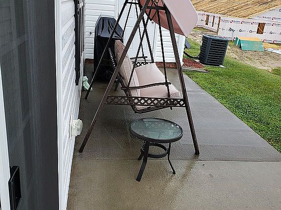 extended patio to storage