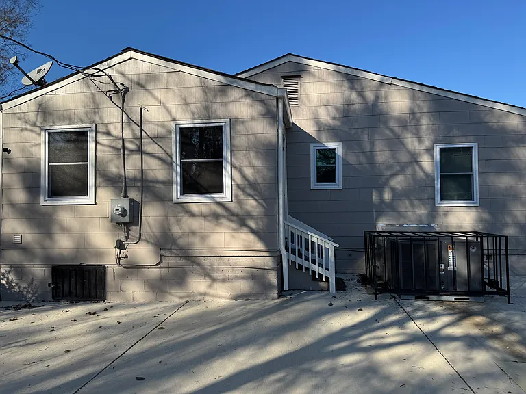 rear of house