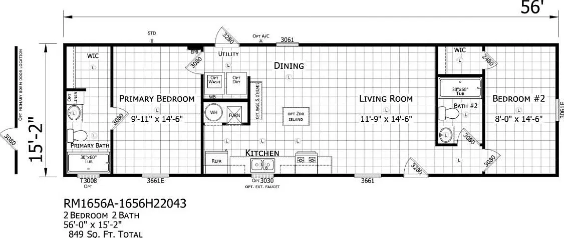2 bed, 849 sqft, $1,400 — Photo 4