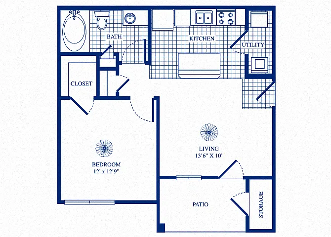 Floor plan A1 Income Restricted