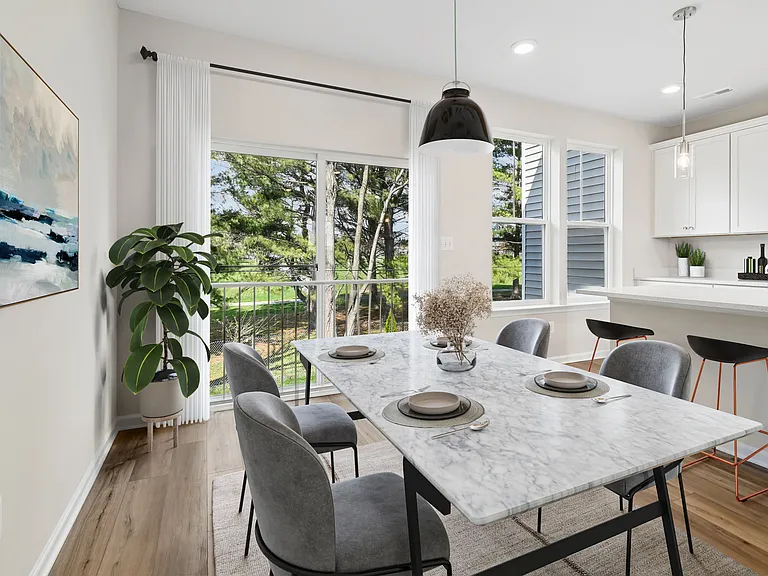 A perfect setting for everyday meals or hosting guests.