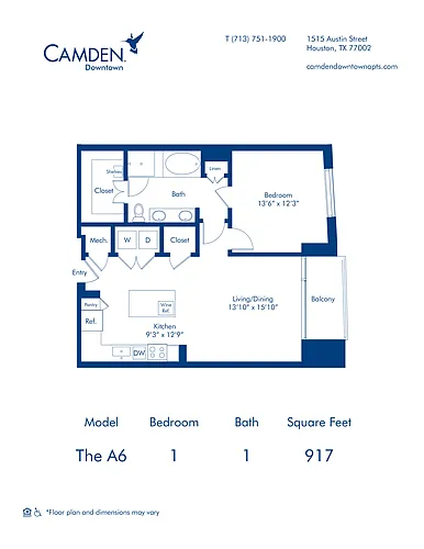Floor plan The A6