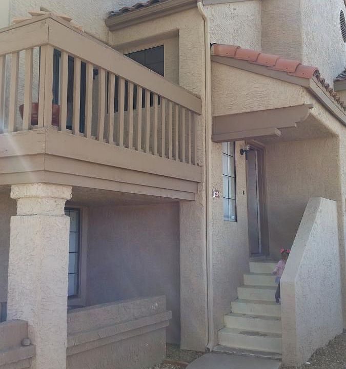 Entry + balcony (upstairs unit)