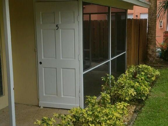 front porch and door