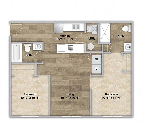 Floor plan 205 - First Floor ADA Modified