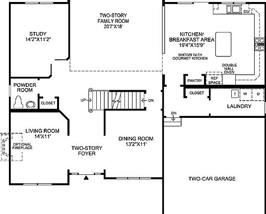 Main Level Floor Plan