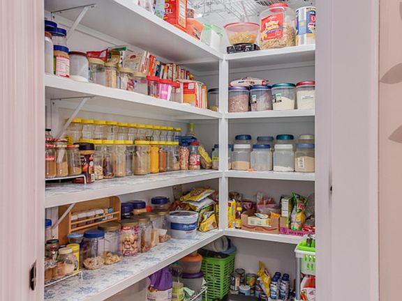 Generous walk-in pantry for all your needs