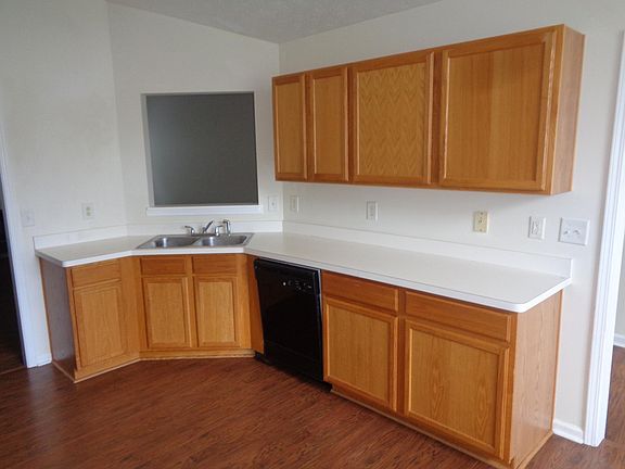 Ample prep surfaces and wall cupboards.