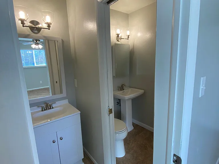 Bathroom view from Primary bedroom