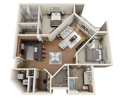 Floor plan Plan Q (B2AD)