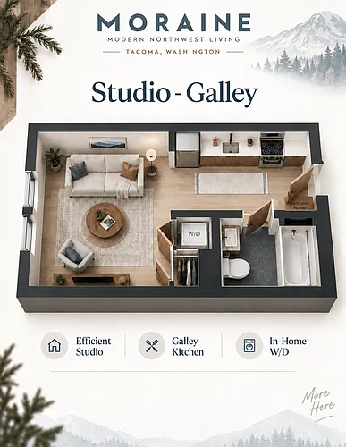 Floor plan Studio - Galley