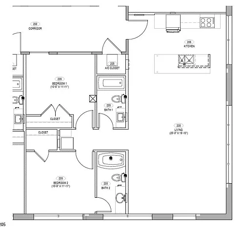 Floor plan 205